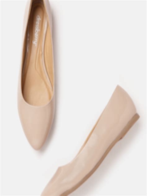 Buy DressBerry Women Nude Coloured Solid Ballerinas Flats For Women 17407926 Myntra