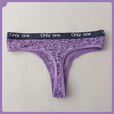 CINVIK Lingerie Sexy Nightwear Antibacterial Breathable Briefs Fashion Lace Hollow Sexy Close