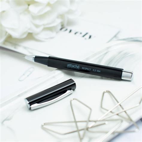 Ручка гелевая Attache Selection Respect цвет чернил черный цвет корпуса ...