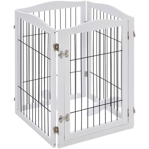 Foldable Pet Gate Arched Puppy Playpen Fence Barrier Divider