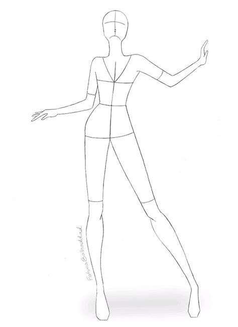 Female Croquis Fashion Figure Drawing Croquis Fashion Fashion