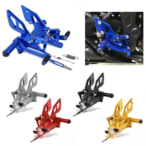 Cnc Aluminum Billet Adjustable Rearsets Rear Set Foot Pegs For