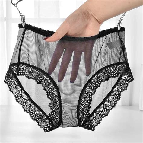 Mesh Ultra Thin Ropa Interior Femenina Sexy Lingerie Fashion Women Underwear Plus Size Xl Lace