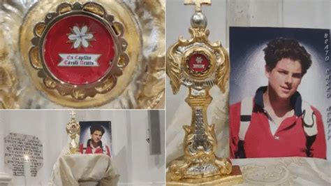heart  carlo acutis  intact    relic  love jesus