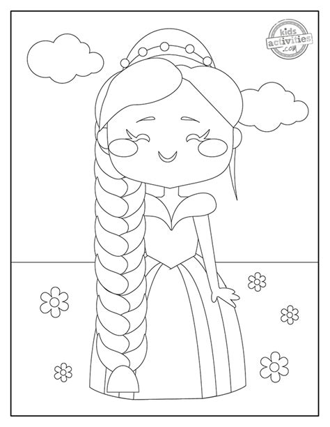 Sweetest Rapunzel Coloring Pages | Kids Activities Blog