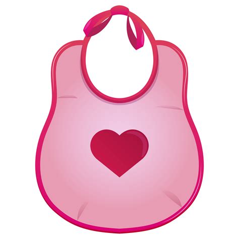 Baby Shower Pink Bib It S A Girl Illustrations For Invitations