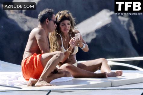 Teresa Giudice Sexy Seen Flaunting Her Hot Tits In A Bikini Top On A Boat In Italy Aznude
