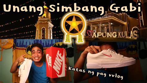 UNANG SIMBANG GABI NAKABILI AKO NG SAPATOS KATAS NG PAG BA VLOG