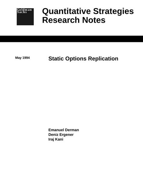 Pdf Gs Options Replication Dokumen Tips