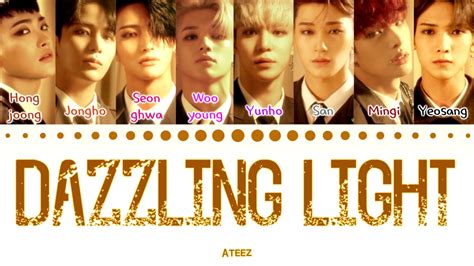 Ateez Dazzling Light Color Coded Lyrics Eng Rom Han