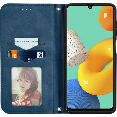 Mobigear Retro Slim Samsung Galaxy M32 4G Hülle Klapphülle Geldbörse ...