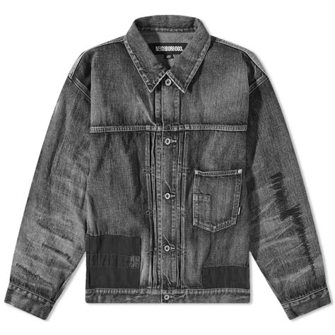 Neighborhood Savage Denim Type-1 Jacket Black | END. (KR)