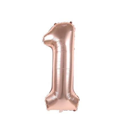 Folienballon Zahl 1 ca 80 cm rosegold für Kaufland de