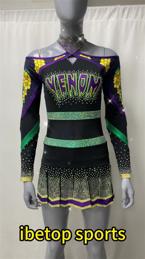Oem Cheerleading Uniforms Free Design Fast Delivery Hot Cheerleader Uniform Green Cheerleader
