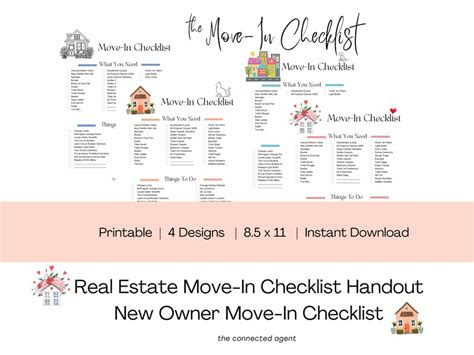 Printable Move-in Checklist - Etsy