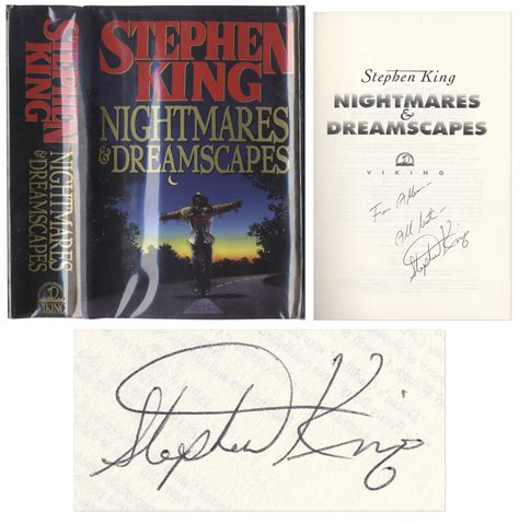 Lot Detail - Stephen King Signed Copy of ''Nightmares & Dreamscapes''