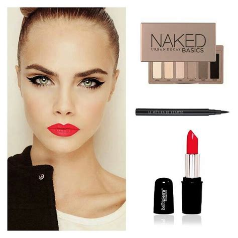 Naked and Rouge à lèvres on her