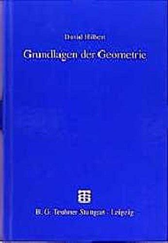 Amazon Co Jp Grundlagen Der Geometrie Hilbert David Bernays Paul