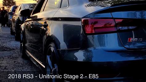 Audi Rs3 Unitronic S2 E85 Running 10s Youtube