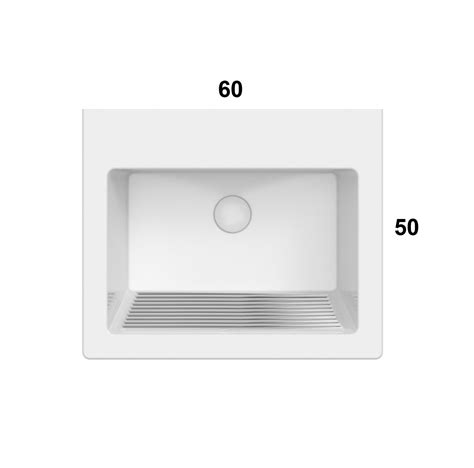 Globo Forty3 FO063.BI*1 Раковина универсальная глубокая 60*50 см, с ...