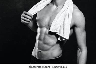 Wellbuilt Male Athlete Nude Muscular Chalk Stock Photo Shutterstock