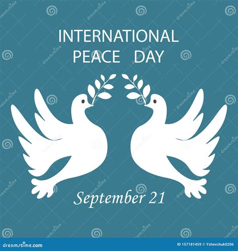 International Day Of Peace 21 September World Peace Day Greeting Card