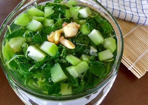 resep sayur bening bayam labu oleh intan nastiti cookpad