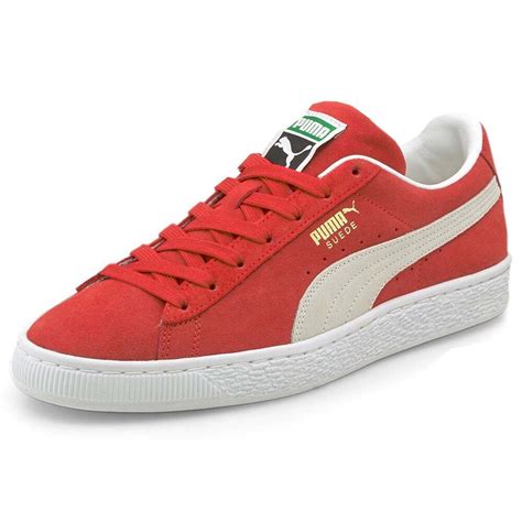 Puma Suede Classic Xxi Lace Up Mens Red Sneakers Casual Shoes 37491502