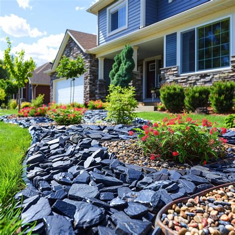 20 Edgy Black Rock Landscaping Ideas For A Seriously Cool Front Yard