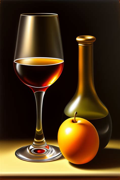 Lexica Classic Still Life Painting Of A Wine Glass And Pot