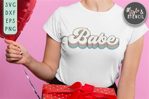 Babe Svg Valentine Svg Valentine Png Retro Valentines Etsy
