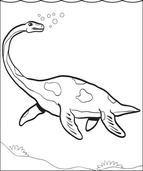 Sea Dinosaur Coloring Pages Lets Coloring The World