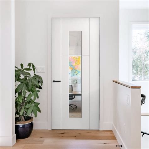 Liberty Doors Internal White Primed Trent 3P 1L Clear Glass Door At