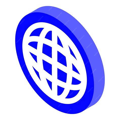 Premium Vector | Global sign icon isometric of global sign vector icon