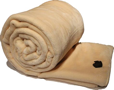 Solaron Solid Beige Twin Blanket Korean Mink Throw Heavyweight Blankets