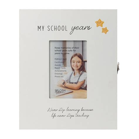 Splosh Kids By Splosh 30cm School Keepsake Box Storage Trinket W Photo