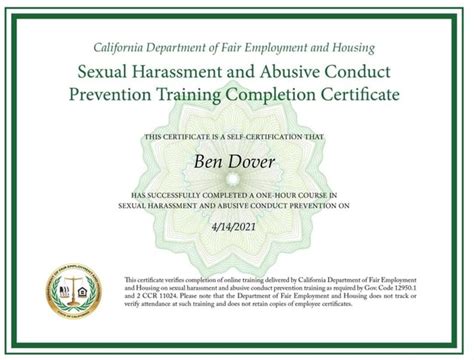 California Department Of Fair Employment And Housing Sexual Harassment And Abusive Conduct