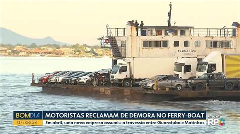 Após reclamações de demora na travessia no ferry boat em Guaratuba DER