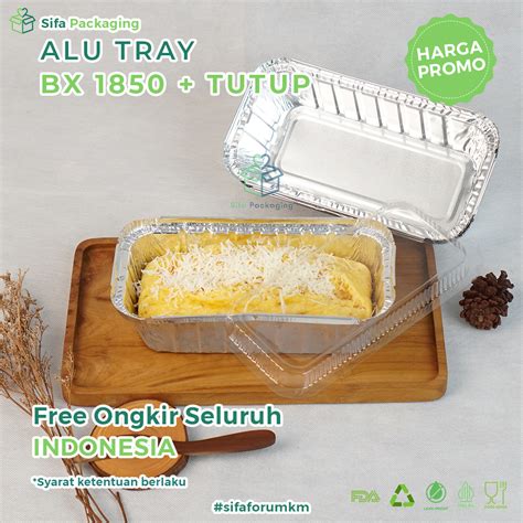 Jual Alumunium Foil Tray Cup Bx Tutup Spaghetti Brulee Lasagna