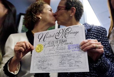 Texas County Issues Its First Marriage License To Same Sex Couple Texas Supreme Court Issues