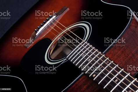 Red Burst Acoustic Guitar Stock Photo Download Image Now Acoustic