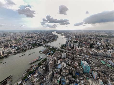 Premium Photo Aerial View Of Gol Talaab Also Known As Nawab Bari