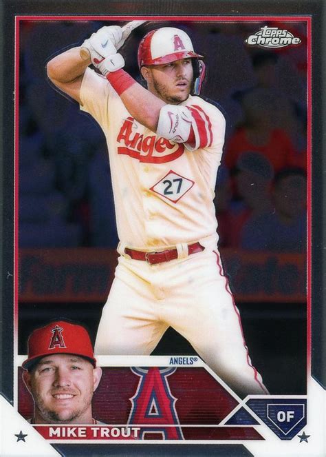 2023 Topps Chrome 27 Mike Trout Trading Card Database