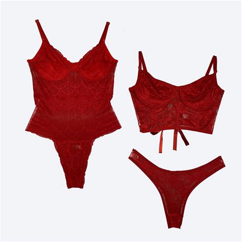Kit Body Todo De Renda Blogueirinha Mais Conjunto Cropped De Renda Lingerie De Luxo Shopee Brasil