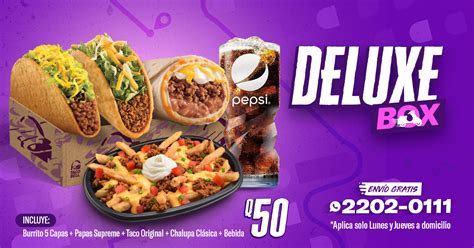 Taco Bell Guatemala On Twitter Para Esos Antojos Un Combo DELUXE