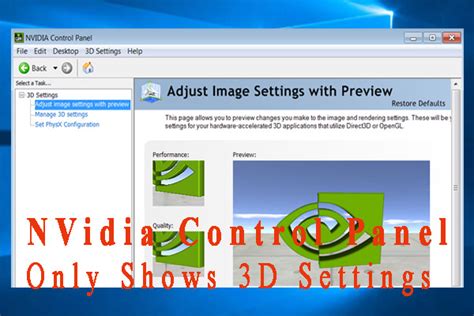 Nvidia Control Panel Not Appearing Conceptlinda