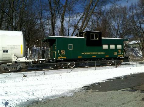 Maine Central Rr Caboose 672 The Nerail New England Railroad Photo Archive