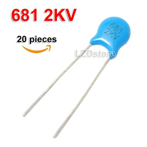 20pcs High Voltage Ceramic Capacitor 680pf 681 681k 470pf 471 471k 2kv