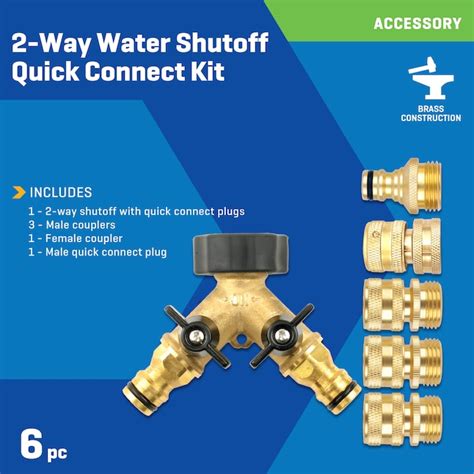 Kobalt Brass Quick Connector Set In The Garden Hose Quick Connectors