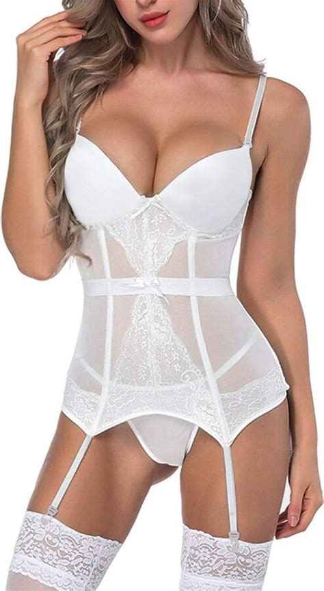 Soonerquicker Lingerie For Women Sexy Corset Lingerie Set With